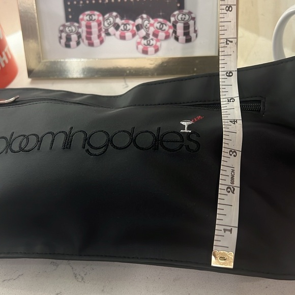 Bloomingdales Martini Glass Logo Flat Black Fanny Pack Bum Sack Waitress Pouch - Picture 5 of 7